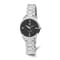Ladies Charles Hubert Stainless Steel Black Dial Watch