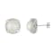 White Cultured Freshwater Pearl and CZ Rhodium Over Sterling Silver
9-10mm Button Earrings