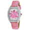 Christian Van Sant Women's Lotus Pink Dial, Pink Leather Strap Watch