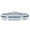 Sapphire Color CZ Tennis Bracelet In Sterling Silver