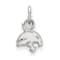 Rhodium Over Sterling Silver LogoArt Texas State University Extra Small Pendant