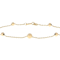 Dainty Gold Bead Station Bracelet In Solid 14K Yellow Gold