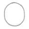 CZ Tennis Necklace In Sterling Silver 16 Inch