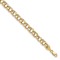 10k Yellow Gold 5.5mm Diamond-Cut Double Link Charm Bracelet