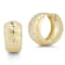 Bellissima Gold 14K Yellow Gold Bold Diamond Cut Hoop Earrings