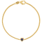 14K Yellow Gold Over Sterling Silver Lab Created Sapphire Curb Chain
Bracelet .22ctw