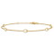 14K Yellow Gold Polished with 1-inch Extension Anklet