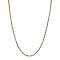 7.00ctw Emerald 14k Yellow Gold Tennis Necklace, 17 Inches