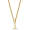 14K Yellow Gold Paperclip 18-inch Toggle Necklace