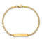 10k Yellow Gold Children's Curb Link ID Bracelet