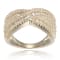 White Topaz Rhodium Over 10k White Gold Ring