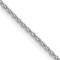 14k White Gold 1.2mm Parisian Wheat Chain 22 Inches