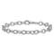 Rhodium Over Sterling Silver 6mm Oval Link 7.5 inch Bracelet