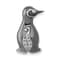 Rhodium Over 14k White Gold Diamond Penguins Chain Slide