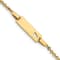 14k Yellow Gold Children's Heart ID Bracelet
