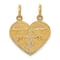 14K Yellow Gold Break-apart MOM-DAUGHTER Charm