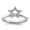 Sterling Silver Stackable Expressions Star Diamond Ring