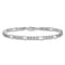 Rhodium Over 14k White Gold 4.4mm Figaro Link Bracelet, 7 Inches