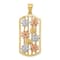 14k Yellow Gold and 14k Rose Gold with Rhodium Over 14k Yellow Gold
Framed Daisy Pendant