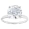 Lab-Grown Diamond Solitaire Ring In 14K White Gold 4.00ct