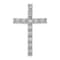 Rhodium Over 14k White Gold Diamond Latin Cross Pendant