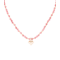 Barse Rhodonite Heart Pendant Necklace In Bronze