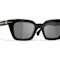 Chanel Black Frame with Chain Detail / Gray Polarized Lenses Sunglasses
