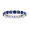 2.85ctw Sapphire Eternity Band Ring in 14k White Gold