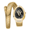 Christian Van Sant Women's Naga Black Dial, Yellow Stainless Steel Watch