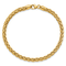 14k Yellow Gold Polished 3D 4mm Fancy Link Bracelet