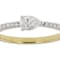 Pear And Round Lab-Grown Diamond Band Ring In 14K Gold Over Sterling
Silver 0.40ctw