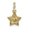 14k Yellow Gold Diamond and Yellow Sapphire Star Pendant
