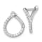 Rhodium Over 14K White Gold Lab Grown Diamond SI1/SI2, G H I, Fancy
Twist Hoop Earrings