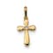 14k Yellow Gold Children's Cross Pendant with Cubic Zirconia stone