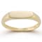 Bellissima Gold 14K Yellow Gold Bar Signet Ring