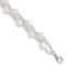 Rhodium Over Sterling Silver 7-9mm Freshwater Cultured Pearl And Glass
Beaded Multi-strand Bracelet