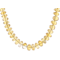Citrine Rondelle Beaded Necklace In 18K Over Sterling Silver