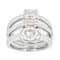Moissanite Stackable Ring Set In Platinum-Enhanced Sterling Silver
2.88ctw Diamond Equivalent Weight