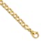 10k Yellow Gold 7.5mm Hand Polished and Textured Fancy Link Bracelet