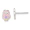 Sterling Silver and Enamel Owl Children's Post Earrings
