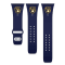 Gametime MLB Milwaukee Brewers Navy Silicone Apple Watch Band (42/44mm
M/L). Watch not included.