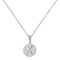 Initial X Charm Pendant Necklace In Silver-Tone