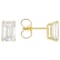 Lab-Grown Diamond Emerald-Cut Stud Earrings In 14K Gold 3.00ctw