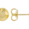 Polished 18K Gold Over Sterling Silver Ball Stud Earrings