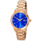 Oniss Women's Royal Blue Dial, Rose Stainless Steel Bracelet Watch
