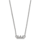 Rhodium Over Sterling Silver LogoArt Delta Delta Delta Extra Small
Pendant Necklace