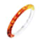 Acrylic Rave Slip On Bangle Bracelet in Red and Yellow Tie Dye