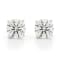 Certified White Lab-Grown Diamond H-I SI 14k White Gold Stud Earrings 2.00ctw