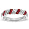 0.80ctw Ruby and Diamond Band Ring in 14k White Gold