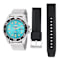 Invicta Pro Diver 42mm Blue Dial Silicone, Stainless Steel Band Quartz Watch